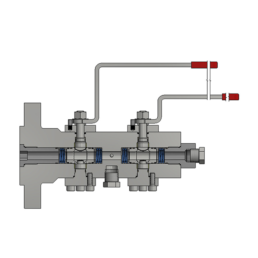 V Series Metal Seat Trunnion Flange x Screw Valve